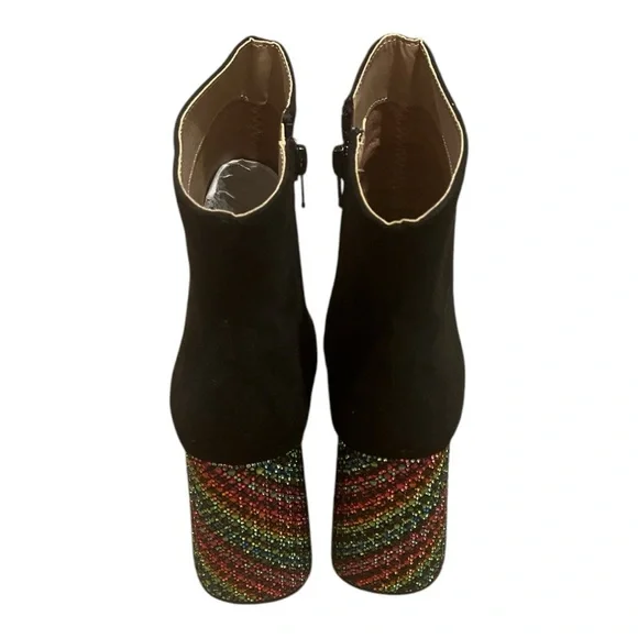 BETSEY JOHNSON rhinestone heeled boots - Picture 4 of 8